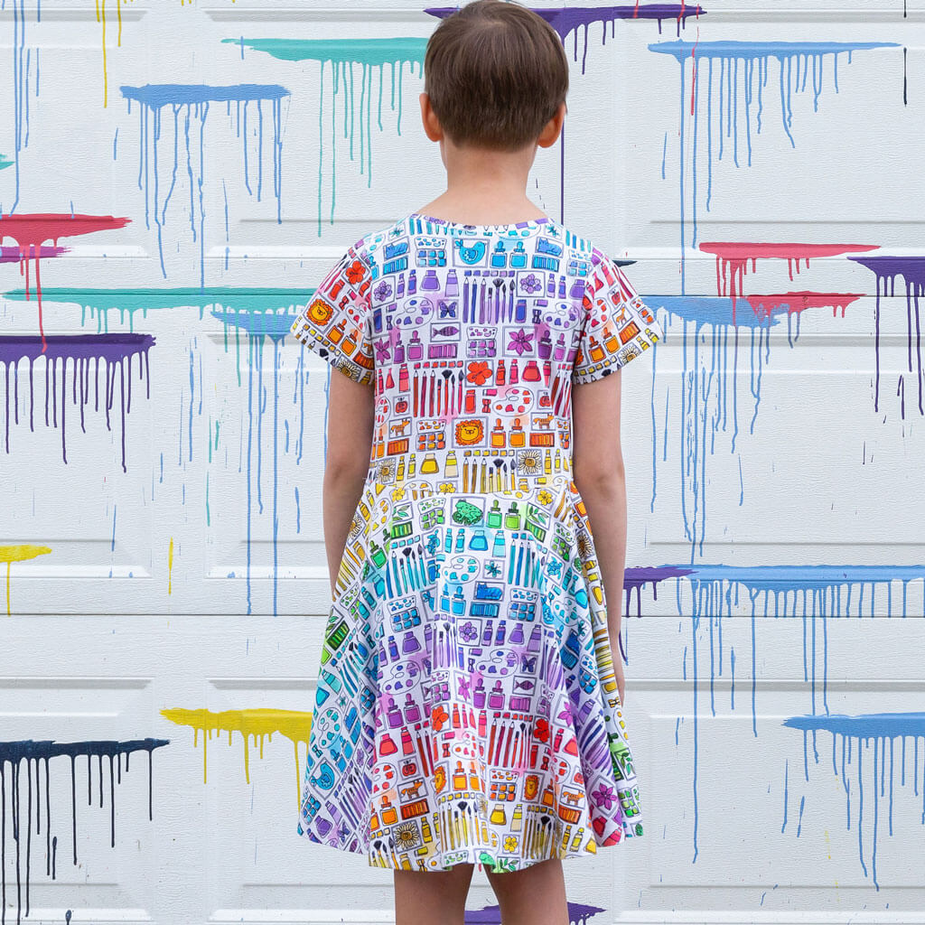 "Smarty Paints" Rainbow Art Supplies Super Twirler Dress with Pockets Princess Awesome & Boy Wonder
