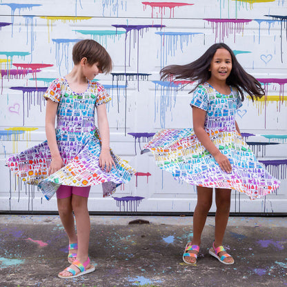 "Smarty Paints" Rainbow Art Supplies Super Twirler Dress with Pockets Princess Awesome & Boy Wonder
