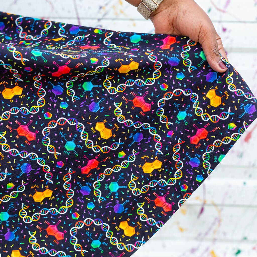 Adult "Party in the DNA" Chemistry Skirt With Pockets Princess Awesome & Boy Wonder
