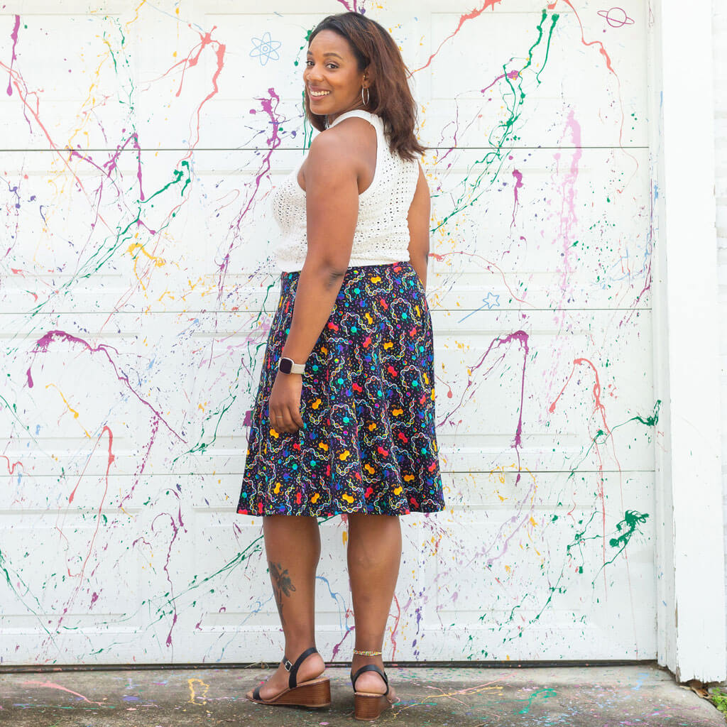 Adult "Party in the DNA" Chemistry Skirt With Pockets Princess Awesome & Boy Wonder
