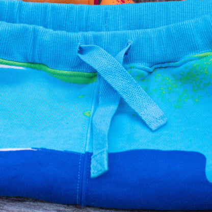 Adult "Paint the Town" Rainbow Fuzzy Fleece Joggers with Pockets Princess Awesome & Boy Wonder