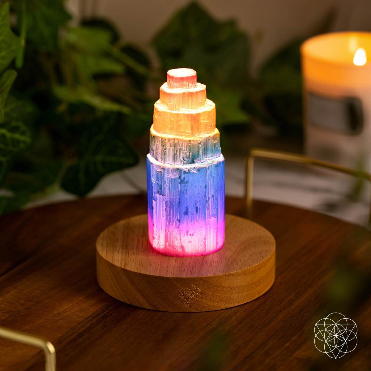 Rainbow’s Blessing - Selenite Tower of Peace & Protection Conscious Items