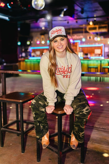 Raisin' Hell Graphic Sweatshirt Wild Junkie