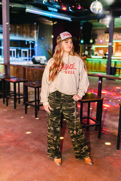 Raisin' Hell Graphic Sweatshirt Wild Junkie