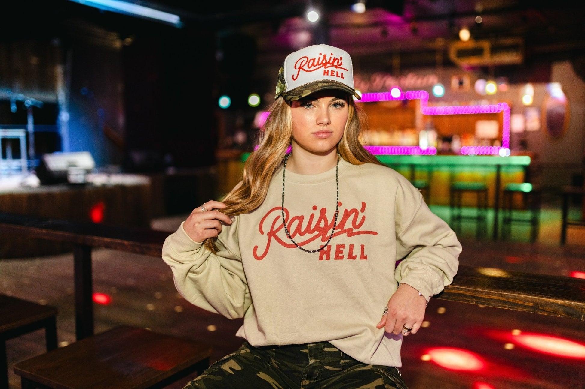 Raisin' Hell Trucker Hat Wild Junkie