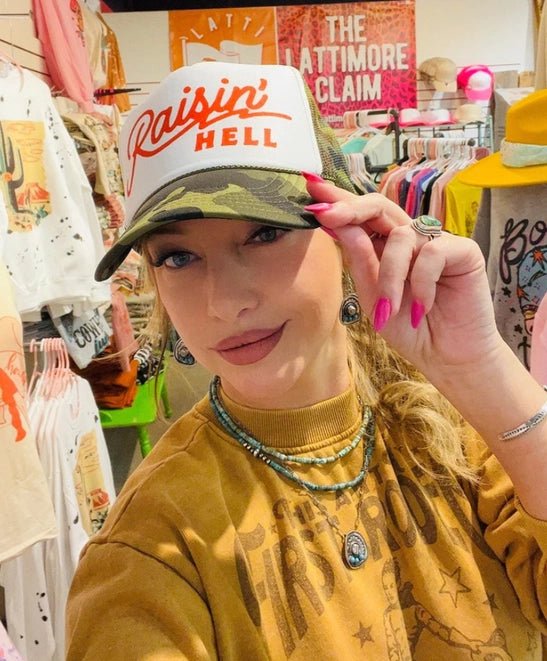 Raisin' Hell Trucker Hat Wild Junkie