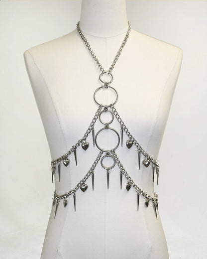 Heartbreaker Body Chain Harness SUSPEX Rave Outfits