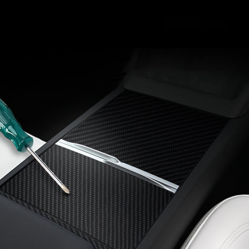 Real Carbon Panel Console Wrap for  Tesla Model 3 Highland & Model Y Juniper Tesery Official Store