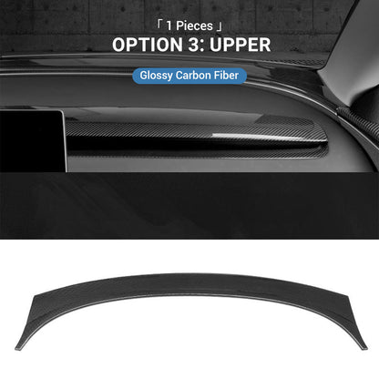 TESERY Real Dry Carbon Fiber Dashboard Cover Overlay for Model 3 Highland / Model Y Juniper Tesery Official Store