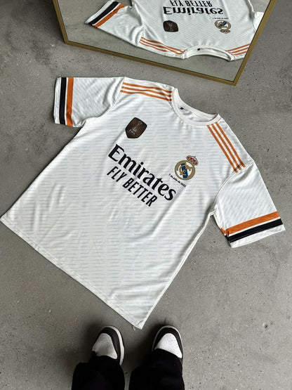 Real Madrid Oversized T-shirt with Logo - Lycra Blend Fabric for Comfort Withinblack