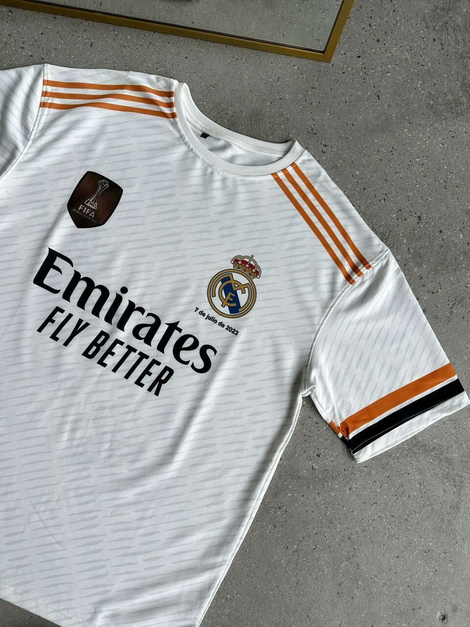 Real Madrid Oversized T-shirt with Logo - Lycra Blend Fabric for Comfort Withinblack