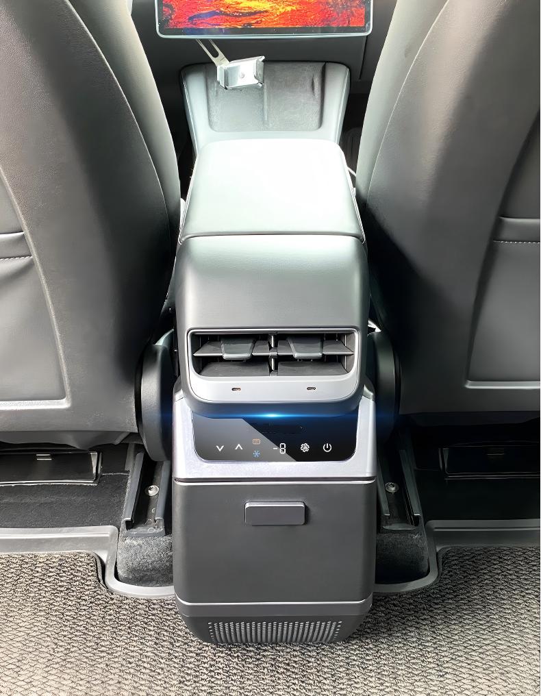 Rear Armrest Box Refrigerator for Model Y | Compressor Cooling | 40-Min Fast Cool | Non-Destructive Install Tesery Official Store