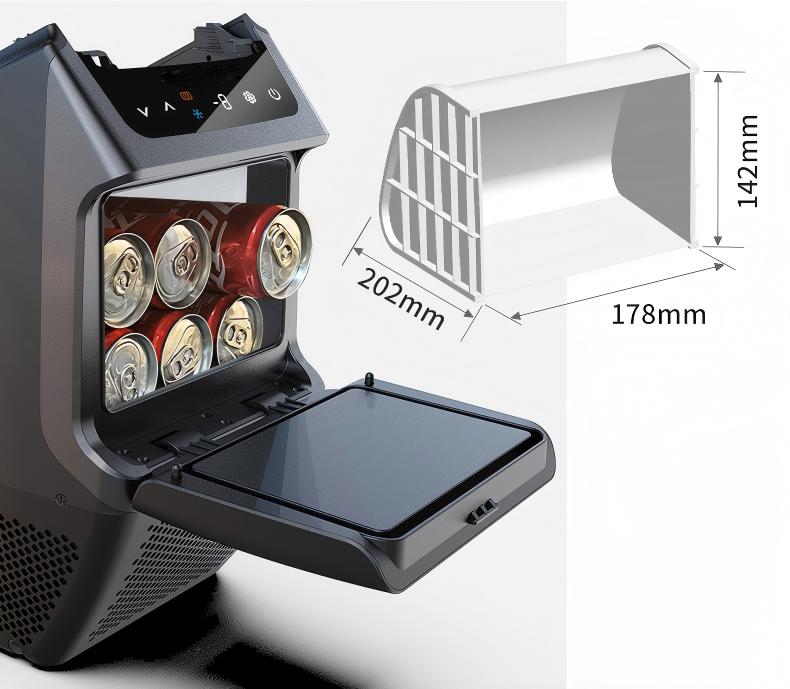 Rear Armrest Box Refrigerator for Model Y | Compressor Cooling | 40-Min Fast Cool | Non-Destructive Install Tesery Official Store