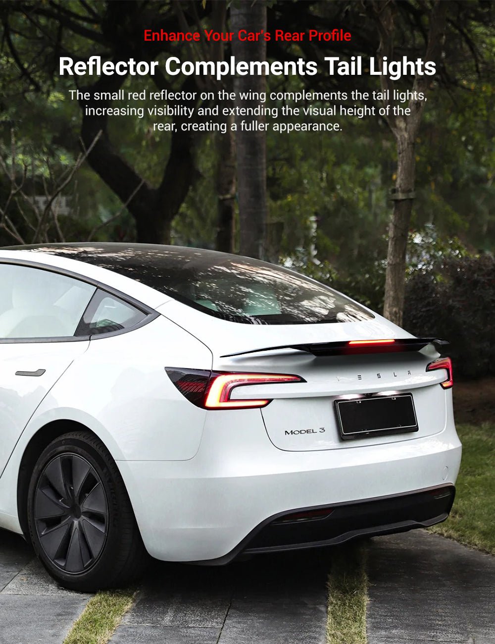 Rear Led Spoiler for Model 3 Highland / Model Y | TESERY Tesery Official Store