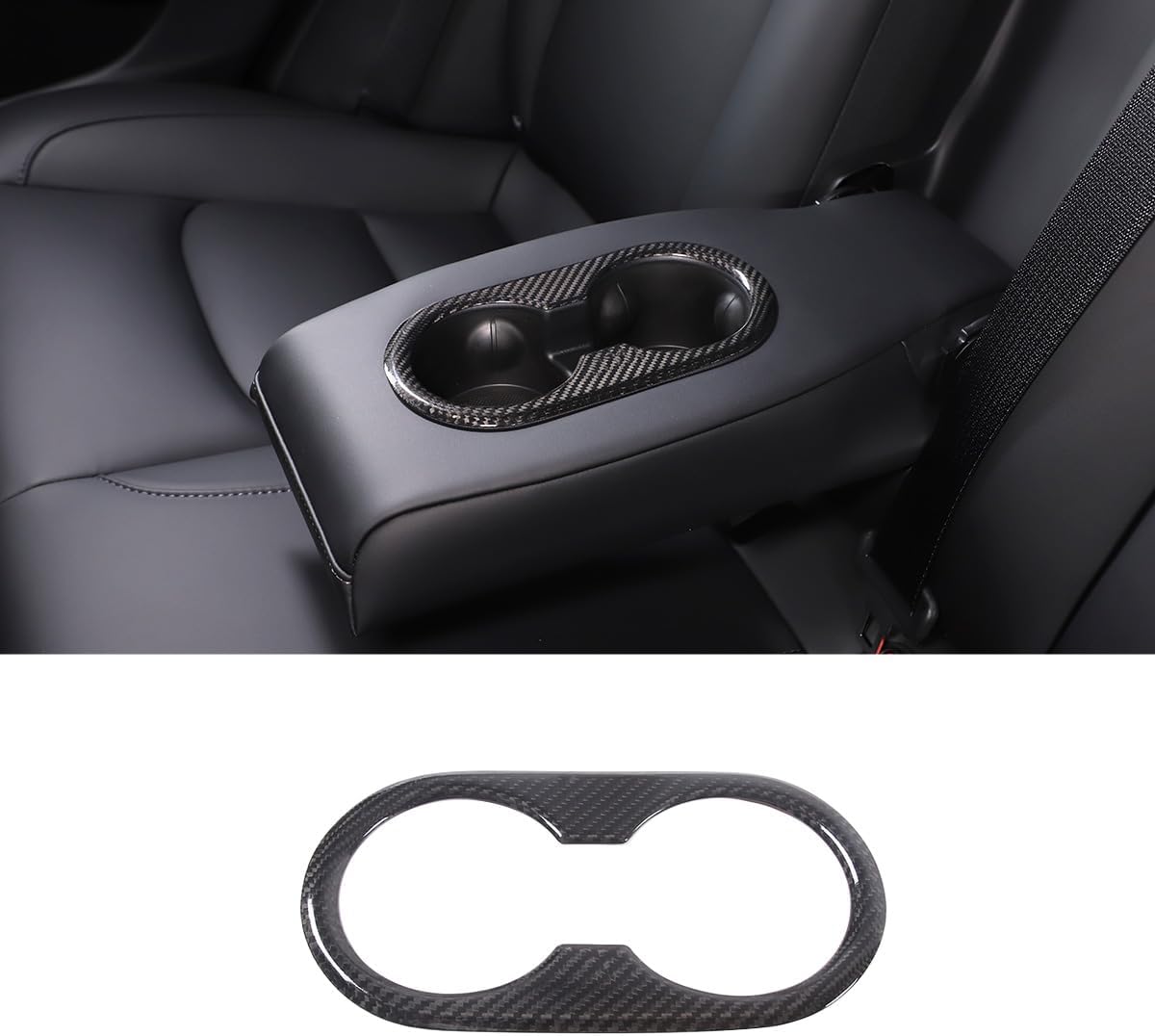 Rear Seat Water Cup Holder Trim Interior Accessories for Tesla Model 3 / Y Tesery Official Store