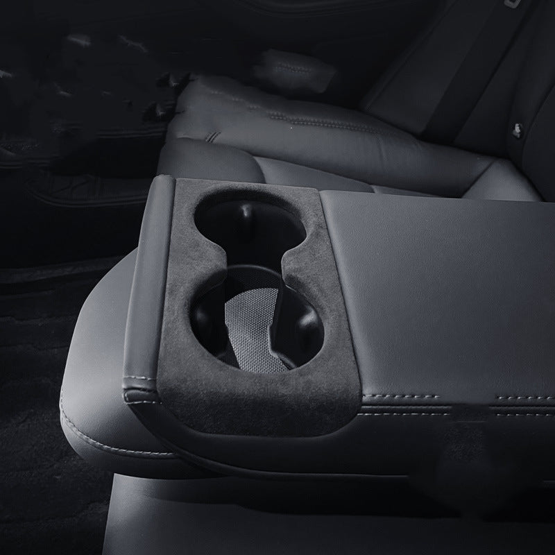 Alcantara Rear Cup Holder Cover for Model 3 Highland / Model Y Juniper | Water-Resistant Tesery Official Store