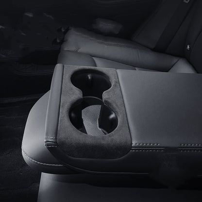 Alcantara Rear Cup Holder Cover for Model 3 Highland / Model Y Juniper | Water-Resistant Tesery Official Store