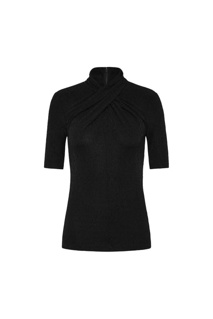 Arial S/S Top – Black XO, Tina