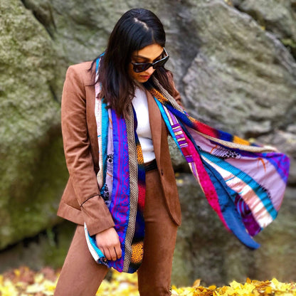 The Original Medley Scarf. ♻️ Made from Sari Magic