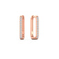 Rectangle Diamond Hoop Earring Fascinating Diamonds