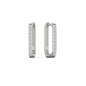 Rectangle Diamond Hoop Earring Fascinating Diamonds
