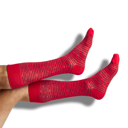 Red / Black Dress Socks 4 Pack DeadSoxy