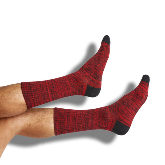 Red / Black Marl Casual Socks DeadSoxy