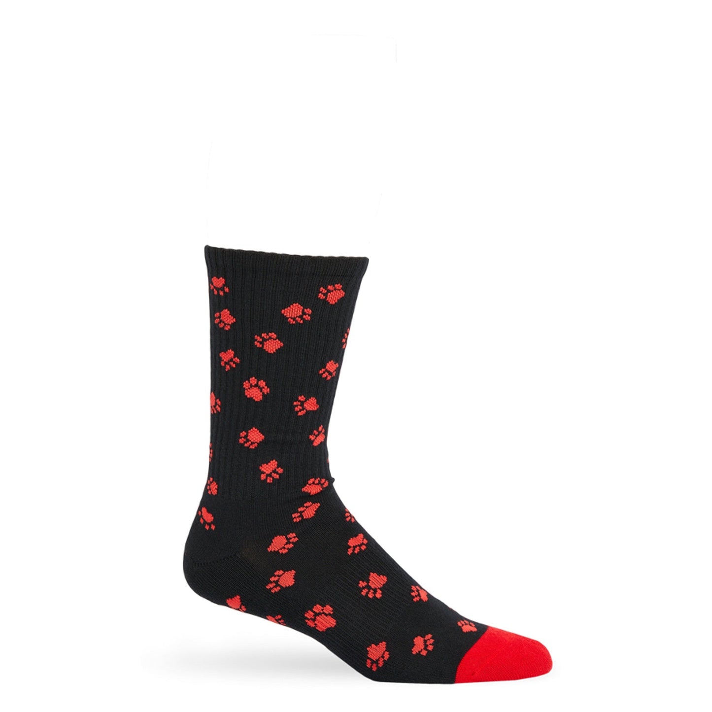 Red / Black Paws Casual Socks DeadSoxy