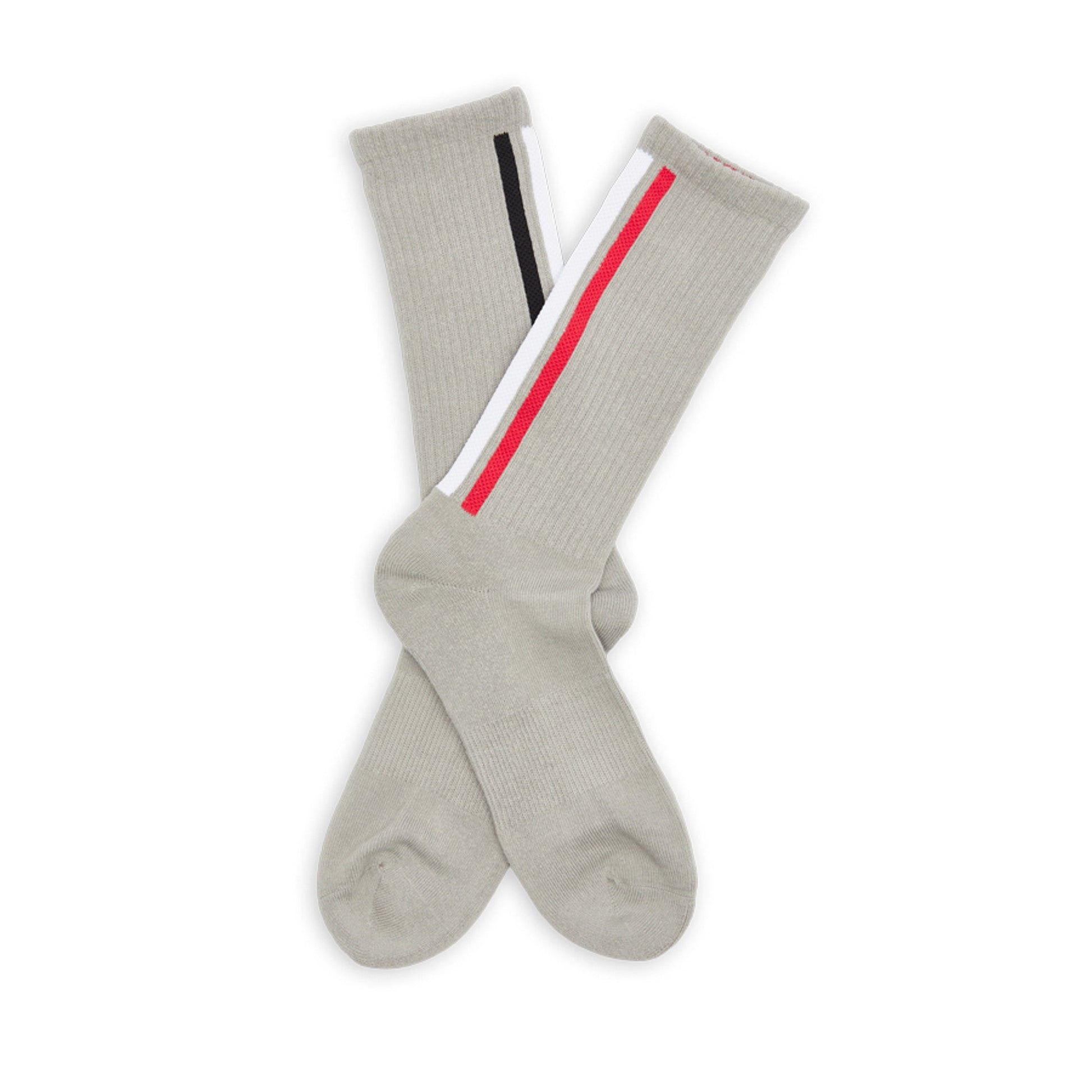 Red / Black Vertical Stripe Casual Socks DeadSoxy