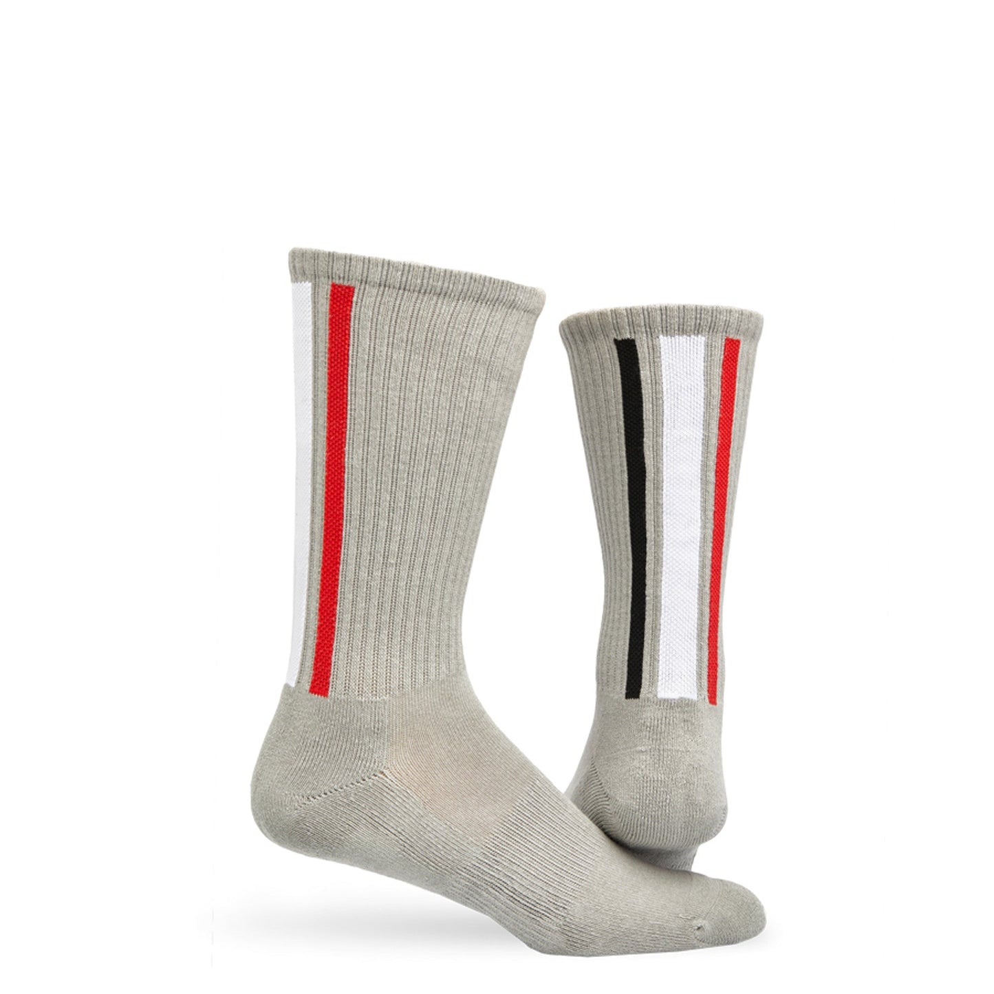 Red / Black Vertical Stripe Casual Socks DeadSoxy