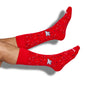 Red Confetti Dress Socks DeadSoxy