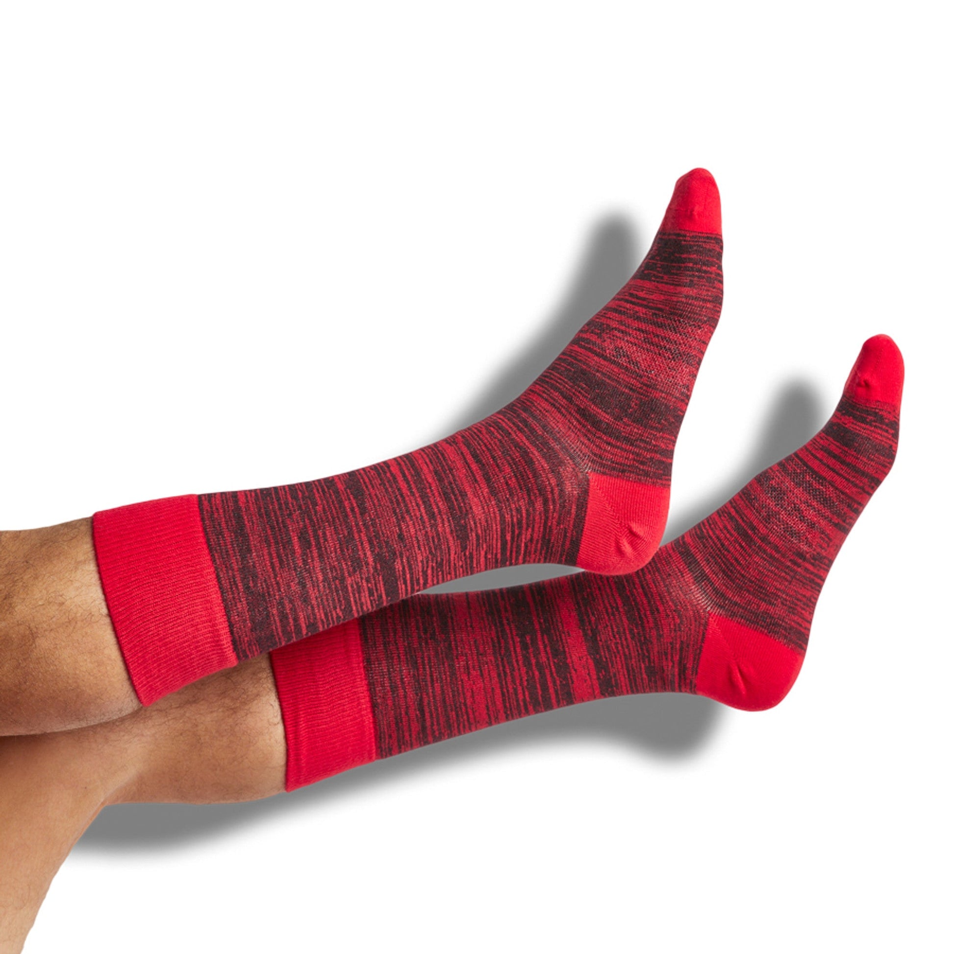 Red / Black Marl Dress Socks DeadSoxy