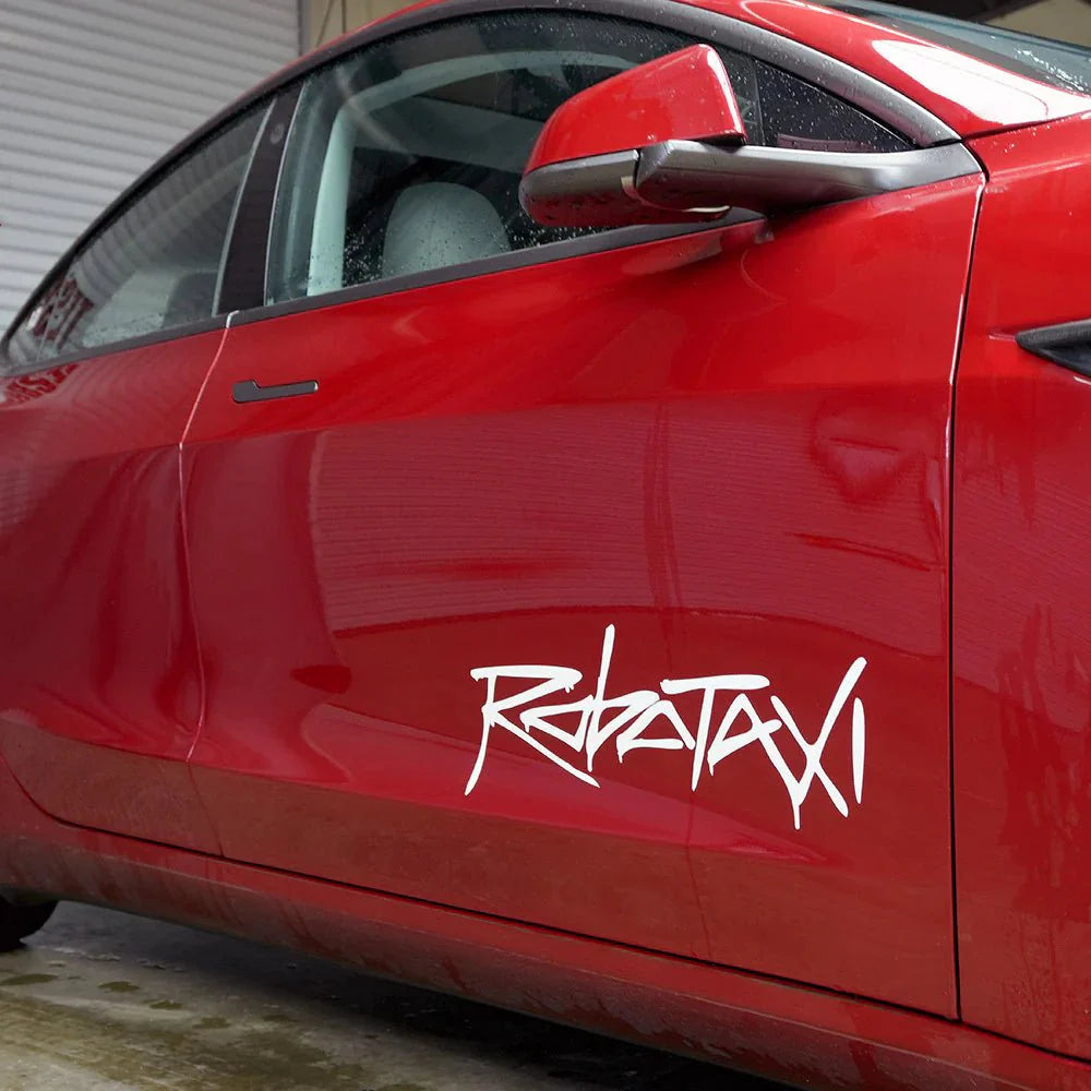 Reflective Robotaxi Decal | Tesla Body & Window Waterproof PVC Sticker Tesery Official Store
