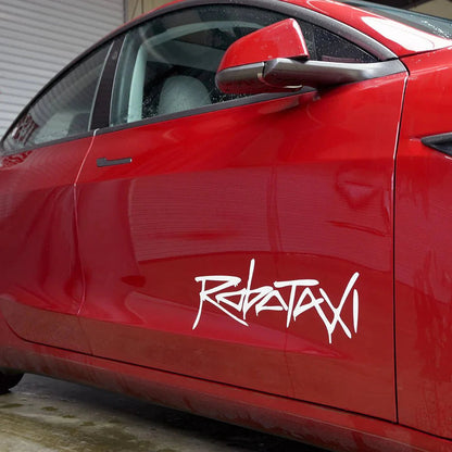 Reflective Robotaxi Decal | Tesla Body & Window Waterproof PVC Sticker Tesery Official Store