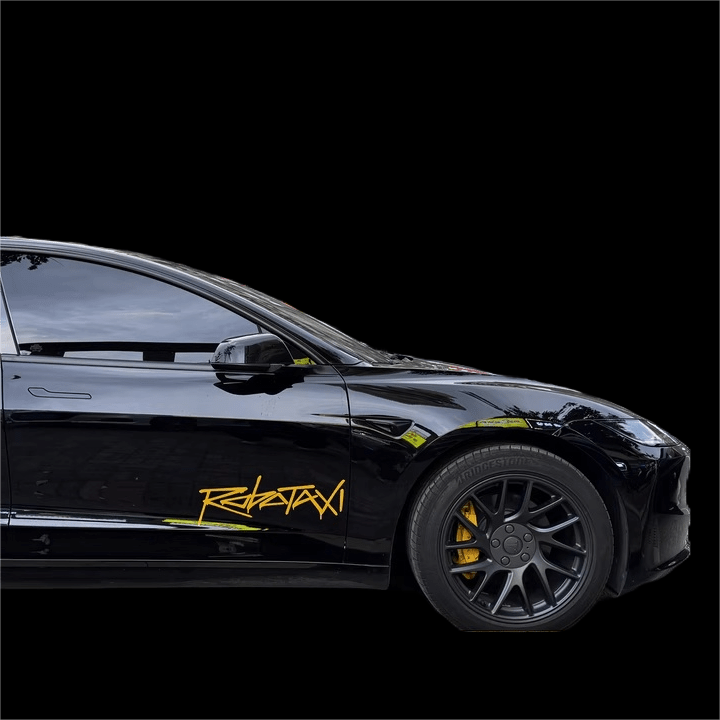 Reflective Robotaxi Decal | Tesla Body & Window Waterproof PVC Sticker Tesery Official Store