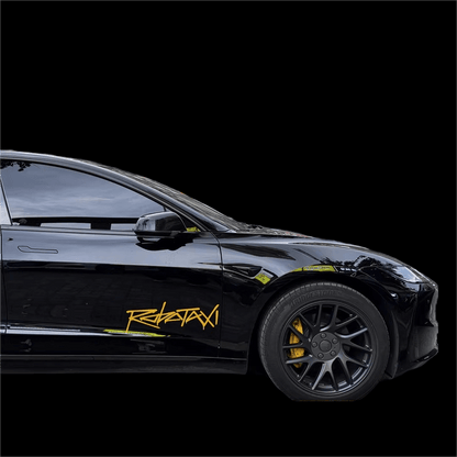 Reflective Robotaxi Decal | Tesla Body & Window Waterproof PVC Sticker Tesery Official Store