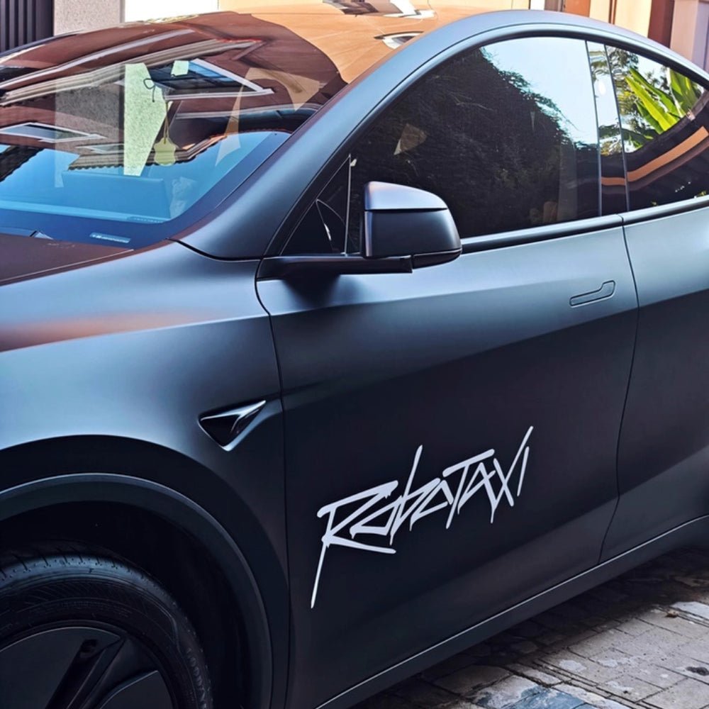 Reflective Robotaxi Decal | Tesla Body & Window Waterproof PVC Sticker Tesery Official Store