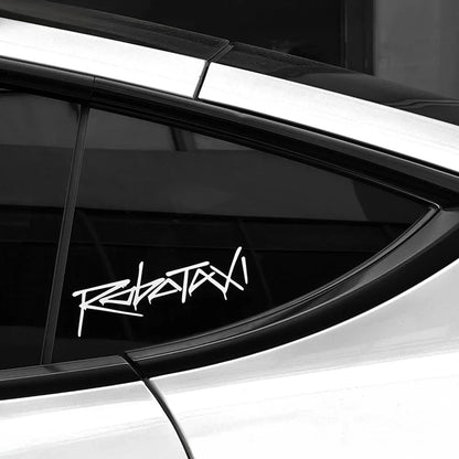Reflective Robotaxi Decal | Tesla Body & Window Waterproof PVC Sticker Tesery Official Store