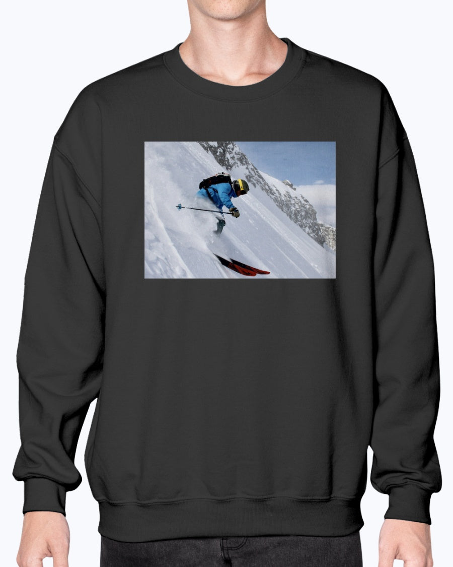 Glacial Plunge Cool Ski Apparel, Moss Apparel, Unisex Crewneck Sweatshirt Moss Apparel