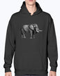Grazing African Elephant, Moss Apparel, Unisex Hoodie Moss Apparel