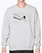 Powder Surfing, Snowboarder, Powder, Winter sport fun, Moss Apparel, Unisex Crewneck Sweatshirt Moss Apparel