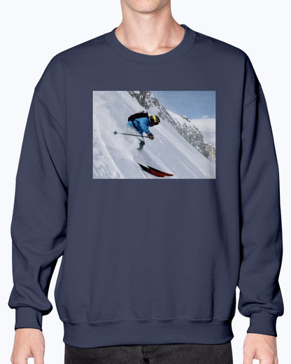 Glacial Plunge Cool Ski Apparel, Moss Apparel, Unisex Crewneck Sweatshirt Moss Apparel