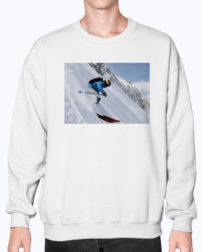 Glacial Plunge Cool Ski Apparel, Moss Apparel, Unisex Crewneck Sweatshirt Moss Apparel