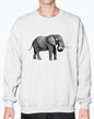 Grazing African Elephant, African Elephant, Elephant lovers, wildlife fans, Moss Apparel, Unisex Crewneck Sweatshirt Moss Apparel
