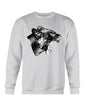 Lioness' Roar, lion lovers, wildlife fans, Moss Apparel, Unisex Crewneck Sweatshirt Moss Apparel