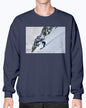 Glacier Skier, Cool Ski Apparel, Moss Apparel, Unisex Crewneck Sweatshirt Moss Apparel