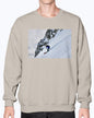 Glacier Skier, Cool Ski Apparel, Moss Apparel, Unisex Crewneck Sweatshirt Moss Apparel
