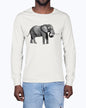 Grazing African Elephant, African Elephant, Elephant lovers, wildlife fans, Moss Apparel, Unisex Long Sleeve T-Shirt Moss Apparel