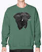 Elephant's Stand, Elephant, safari fans, africa, Moss Apparel, Unisex Crewneck Sweatshirt Moss Apparel
