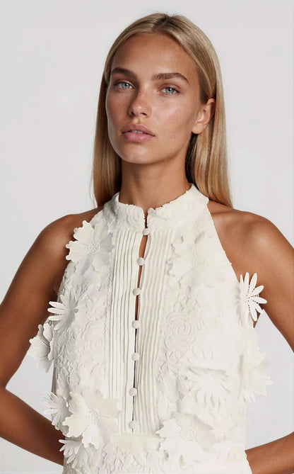 Remy Sleeveless Top – Orchid White XO, Tina